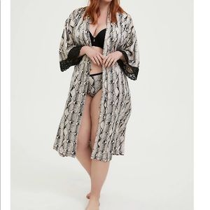 Torrid Snakeskin Robe
